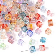7mm 30pcs/Bag Glass illusion Gradient Sugar Beads For DIY Jewelry Making Accessories