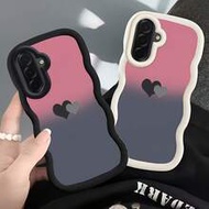 เคสโทรศัพท์นิ่มแบบคลุมเต็มตัว ปกป้องกล้องเต็มพื้นที่ ผิวสัมผัสด้านข้างลายคลื่น จับถนัดมือ ผิวด้านกัน