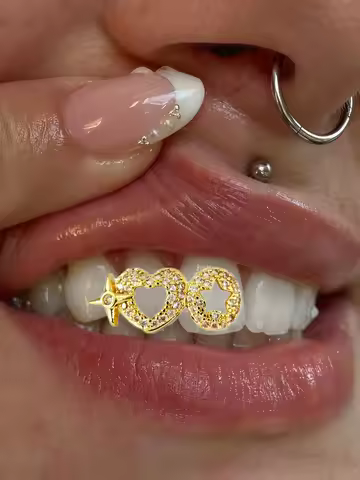 1Pcs Grills for Your Teeth Grillz, Hot Selling Unique Design Teeth Accessories, Double Hollow Planet