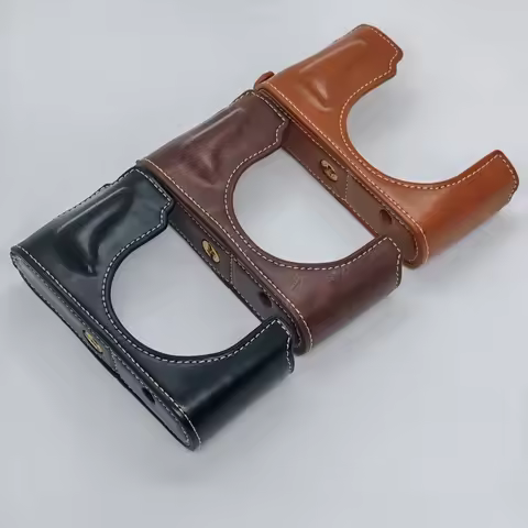 For D-Lux Typ 109 Camera Bag PU Leather Half Case For Leica D-LUX7 D7 D-LUX8 D8 Camera Cover Battery