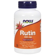 NOW Supplements, Rutin (Sophora japonica) 450 mg, Free Radical Scavenger*, Cell Defense*, 100 Veg Ca