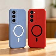 Matte Colorful Case For ITEL City 100 C671L Soft Silicone TPU Back Cover With Magnetic Sticker
