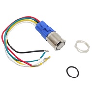 Metal Push Button Momentary Switch 5 Wires (LED Ring)