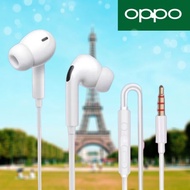 OPPO A57 A17 A12E A3S A5S A52 A53 A55 A72 A92 A5 A9 2020 A37 F7 F9 F11 PRO F1S 3.5mm Super Bass Earphone With Microphone