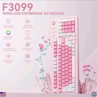 AULA F3099 Pink RGB Mechanical Keyboard - 3 Modes, Great Sound & Feel, Ideal for Girls, Laptop & Gam