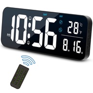 High Clock Display Bedroom European Style Desktop Digital Qingda Wall Alarm Clock Screen Living Room