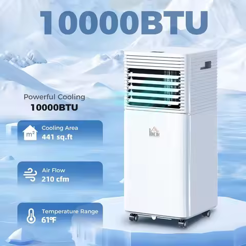 10000 BTU 4-in-1 Portable AC Unit, Cool & Dehumidifier & Fan, Sleep Mode, Cooling Up To 441 Sq.Ft, C