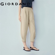 GIORDANO WOMEN Women Pure Cotton Casual Pants 13426162