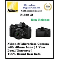 Nikon Zf Mirrorless Camera with 40mm Lens ( 1 Year Nikon Singapore Warranty)