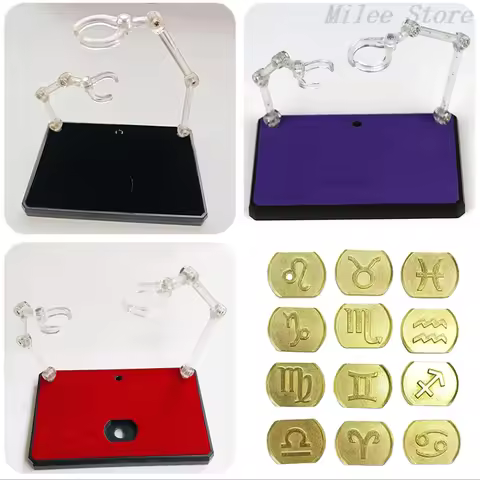 1PCS/10PCS/12PCS lot Saint Seiya Myth Cloth gold saints EX Stand/Base/Badge/Support Red /Purple Colo