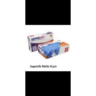 Nitrile Super Life Gloves, bluple Contents 100pcs