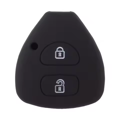 Silicone Car Key Cover for Toyota Corolla Hilux Vitz Rav4 Aqua Camry Land Cruiser Popular 2 Buttons