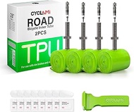TPU Inner Tube Road Bike, 2/4 Pieces Removable Metal Air Valve TPU Inner Tube 700C x 23C/25C/28C/30C