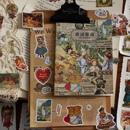 Ohaya | Retro Manor Sticker Book DIY Handbook Material Magazine Style Sticker Book DIY Decorative St