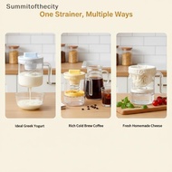 SUM Greek Yogurt Strainer Cold Brew Filter 10-Min Qui Filtration Food Grade Mesh for Home Kitchen DI