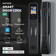 TaffHOME Smart Door Lock Fingerprint 3D Face Recognition Card Eques - A1