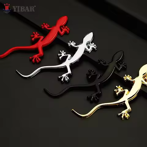 1PCS Car Metal Truck Sticker Lizard Gecko Decal Badge Emblem Decor