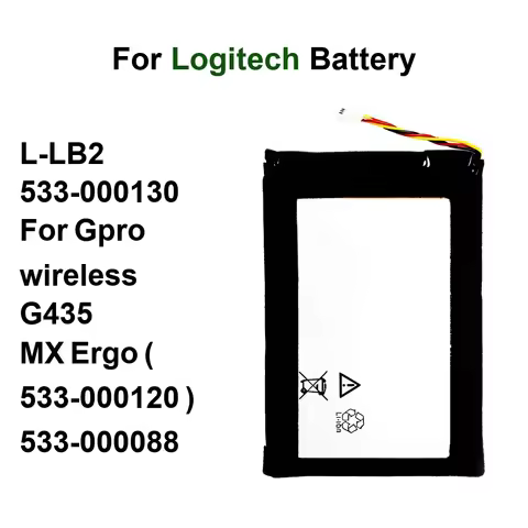For Logitech G403 G435 G703 G900 MX1000 Mouse 3-Wire Touchpad MX Master 2S Anywhere 2 Pro Battery 53