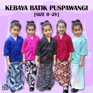 KEBAYA PUSPAWANG Baju Kebaya Batik Budak Perempuan Baby Girls Plain 2025 Gosh Kids Design