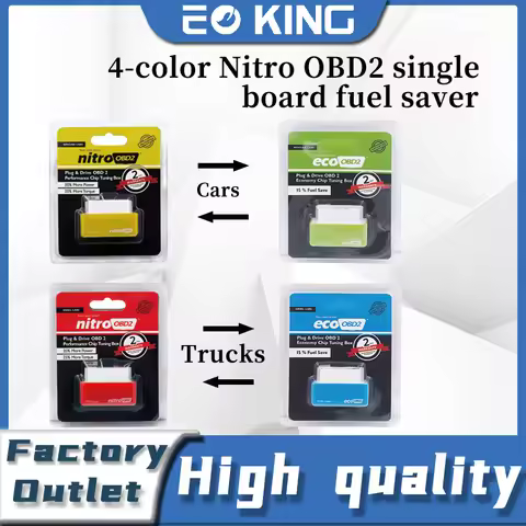 Car Truck 4 Colors 15% Fuel Saving EcoOBD2 For Gasoline Vehicles ECO Nitro ECO BD2 More Power ChipTu