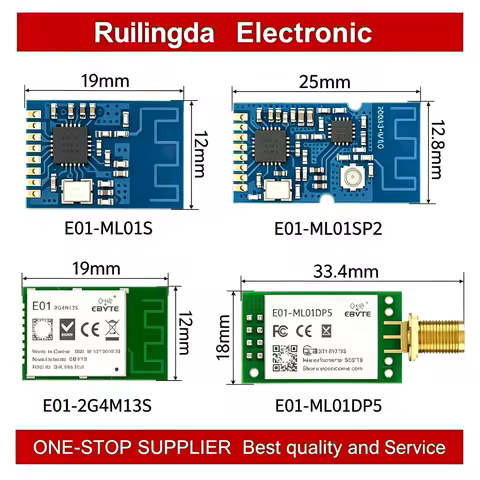 E01-ML01 E01-ML01DP4 nRF24L01 2.4GHz Wireless Module E01 SPI Interface SMA-K Antenna Transceiver Tra