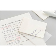 Muji Style Simple Translucent Sticky Notes Note Sticky Notes PET Waterproof Sticky Notes Sticky Note