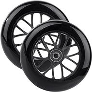 AOWESM 2-Pack Scooter Wheels 125mm Faster Big Large Kick Scooter Replacemet Wheels with Speed Bearings ABEC-9 for Razor A3 Kick Scooters