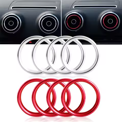 Car Air Center Console Outlet Trim Inner Ring Cover For Audi A3 8V S3 2014-2019 AUDI Q2 Sportback Se