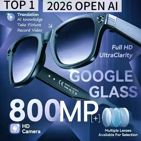2026 TOP 1 AI for Meta Smart Glasses 8MP Camera Video Recording 100+ Languages Translation Sunglasse