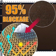 *Various Size* Black Brown 140gsm Privacy Screen ANTI UV SHADE NET BALCONY BACKYARD DECK PATIO NET P