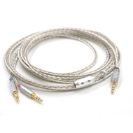 152 Cores Graphene+ 99% Silver Plated Earphone Replacement Upgrade Cable For Dual 3.5 Hifiman Ananda