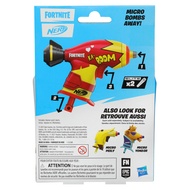 Nerf Fortnite Micro Bombs Away Mini Dart- Fortnite Bombs Away Glider -- Includes 2 Nerf Elite Darts