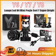 Y6 Y7 Y8 Headlamp Led Projector H4 Mini Lens y6 y7 y8 Car and Motorcycle Led Lights H4 / Biled / Min