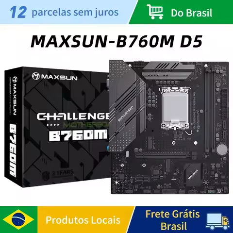 MAXSUN Challenger B760M D5 Gaming Motherboard LGA 1700 Support Core i3/i5/i7/i9 12th 13th Processor 