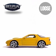 HOT WHEELS 89 MAZDA SAVANNA RX7 FC35 YELLOW LOOSE