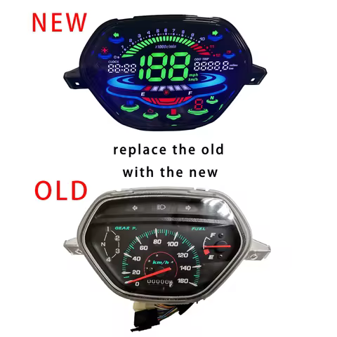 New Motorcycle Accessories Speedometer Moto Digital Display Panel Dashboard Tachometer for Honda Wav