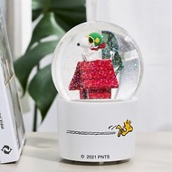 Snoopy史努比王牌飛行員 水晶球音樂盒花生漫畫生日聖誕交換情人