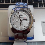 NEW OLSHOP JAM TANGAN PRIA AUXLAND RANTAI 45CM TANGGAL HARI WATER RESISTANT