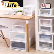 Dlife 13L/24L Multipurpose Wardrobe Clothes Stackable Plastic Storage Box Drawer Storage Box Underwe