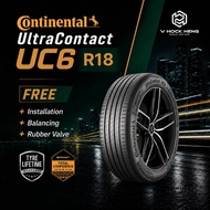 Continental UltraContact UC6 R18 215/50 225/55 225/60 235/55 (with installation)
