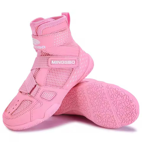 Quality Kids Wrestling Shoes Size 30-38 Lightweigh Gym Shoes Professional Boxing