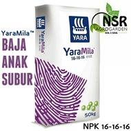 BAJA SUBUR YaraMila NPK 16-16-16 Original [ 500gm ~ 2Kg ] Repack