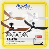 AEROAIR DC Motor AA-120 Ceiling Fan 42/52 Inch With 24w LED Light