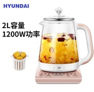 (深水埗交收) 特價$220-韓國現代HYUNDAI 養生壺 2L特大容量 加厚玻璃熱水壺 煎中藥壺 自選溫度保溫