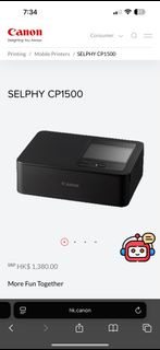 Canon SELPHY CP1500 Mobile Printer