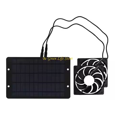 M7DF 12V 10W Solar Exhaust Fan Waterproof Mini Ventilator Solar Panel Powered Fan