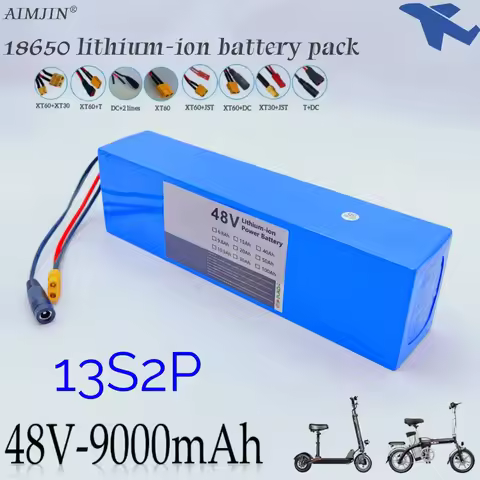 48V 9.0Ah 18650 Li-ion Battery 13S2P 48V Li-ion Battery for 54.6V Citycoco Electric Scooter