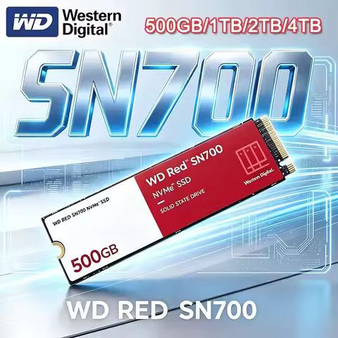 WD Red SN700 NVMe M.2 2280 SSD 4TB WesternDigital PCIe 3.0 Internal Solid State Drive 3200MB/s High 
