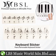 BSL Piano Removable Keyboard and Digital Piano Sticker For 61 76 and 88 Keys
