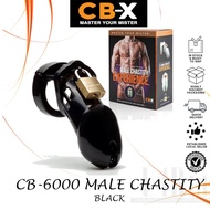 CB-X CB-6000 Black Male Chastity Cock Cage Kit 3.25 Inch (CB-X Authorized Dealer)